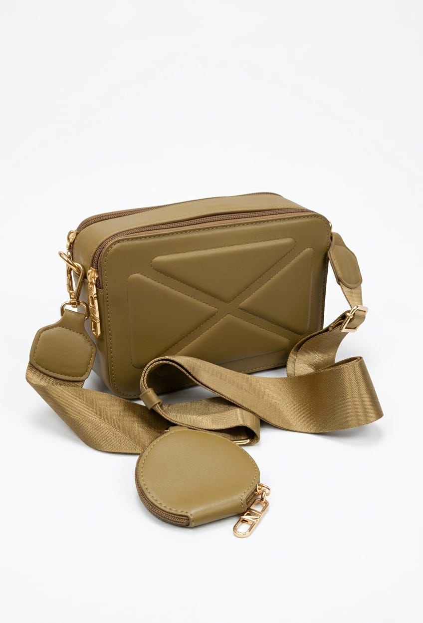 Missalita Faux Leather Crossbody Shoulder Bag with Long Sport Strap