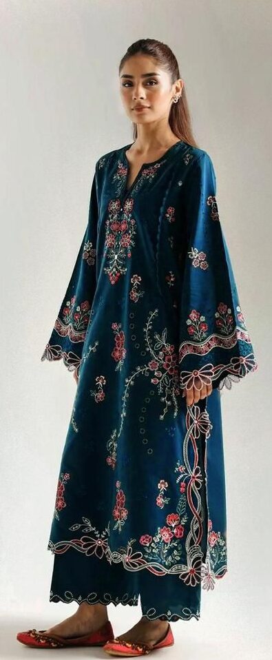 Dhanak 2-Piece Embroidered Suit