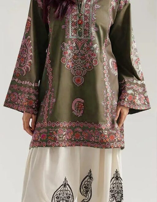Dhanak 2 Piece Embroidered Suit