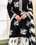 Zara Shahjahan Premium Unstitched Airjet Dhanak 3 Piece Embroidered Suit