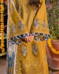 Unstitched Airjet Dhanak 3-Piece Embroidered Suit