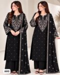 Batik Premium Unstitched 3 Piece Heavy Embroidered Dhanak Suit