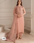 Iznik Premium Unstitched Chiffon 3 Piece Embroidered Formal Suit