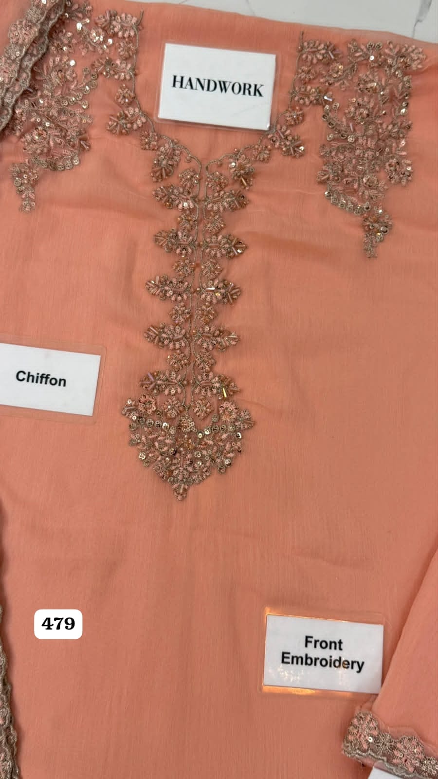 Iznik Premium Unstitched Chiffon 3 Piece Embroidered Formal Suit