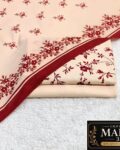 Imported Soft Marina Unstitched 3 Piece Printed Winter Suit